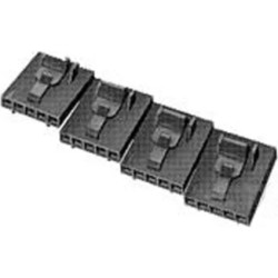 Socket housing, 5 pole, pitch 2.54 mm, black, 104920-4