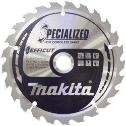 Makita B-62985 EFFICUT circular Saw Blade 165x20x1.4mm 25 cogs