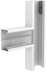 Trójnik bezhalogenowy, RAL9010 OBO Bettermann, 6114270, czysty biały, (S x G) 130 mm x 70 mm