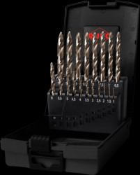 259214ERO 19-piece UC twist drill bit set, FLOWSTEP TIP, HSSE-Co 5