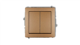 Deco Mechanizm Łącznika Zwiernego Żaluzjowego (Dwa Klawisze Bez Piktogramów)...