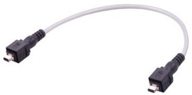 Ix industrial cable, 0.4 m, MPP ix industrial type B plug straight to MPP ix industrial type B plug straight, AWG 26, 33483535A2