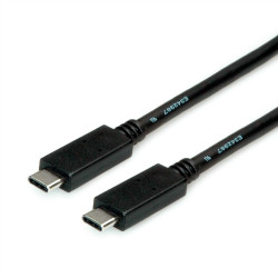 Kabel USB Złącze A USB C Złącze B USB C dł. 1m Przewód USB kolor: Czarny