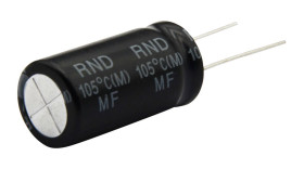 Kondensator aluminiowy 220μF 35V dc THT RND μFmm