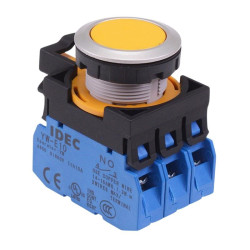 CW4B-A1E30Y Yellow Metallic Maintained Push Button Switch 3NO IP65 IDEC