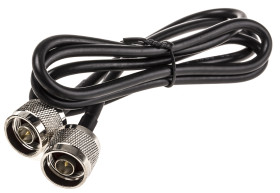 Kabel koncentryczny złącze A N Type złacze B N Type długość 1m typ kabla RG58 Z zakończeniem