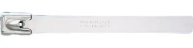 Cable tie, releasable, stainless steel, (L x W) 201 x 7.9 mm, bundle-Ø 12.7 to 51 mm, natural, UV resistant, -60 to 538 °C, MLT2