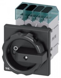Rozłącznik główny 3P+N 32A 11,5kW AC23A 400V montaż tablicowy otwór centralny 22.5 mm pokrętło czarne 3LD3254-0TL51