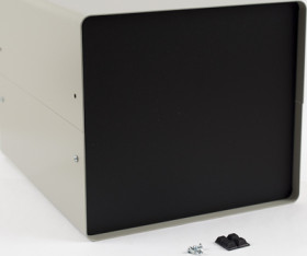 Steel/aluminum enclosure, (L x W x H) 254 x 305 x 229 mm, gray (RAL 7032), IP32, 1401G