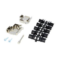 Obudowa D-SUB 9 kątowa 45st. metalizowana