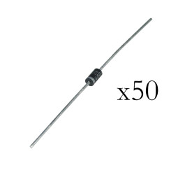 Opencircuit 1N4001 50V 1A Rectifier diode - 50 stuks