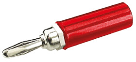 Adapter z wtykiem bananowym Męski typ Wtyk bananowy Czerwony 15A Mueller Electric rozmiar 4 mm