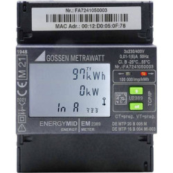 Gossen Metrawatt U2389-V047 ENERGYMID 3-Phase Digital Electricity Meter