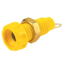 Złącza bananowe Żeński Śruba Żółty 10A RS PRO rozmiar 4 mm