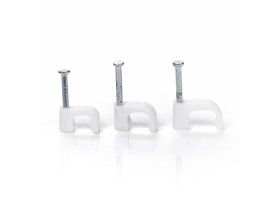 Uchwyt z gwoździem do mocowania przewodów płaskich typu Flop-P12/6 100 sztuk TRYTYT