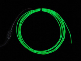 Adafruit EL wire starter pack - Green 2.5 meter (8.2 ft)