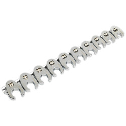 Sealey AK598 Crow&#x27;s Foot Spanner Set 10pc Metric