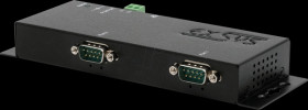 EX-6112-2 2-port RS232, serial, LAN adapter, metal housing