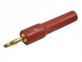 Adapter M/F 2mm wt/4mm gniazdo 26.453.1 czerwony