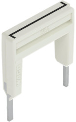 Endless jumper, 1-4, light gray for terminal block, 2002-424