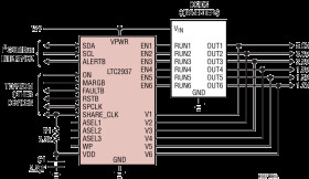 Programmable Six Channel Sequencer and Voltage Supervisor with EEPROM
