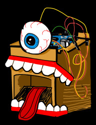 The Chomper Bot, simple programming using a Microcontroller