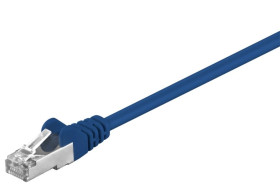 CAT 5e Kabel łączący, F/UTP, Niebieski - Długość kabla 2 m