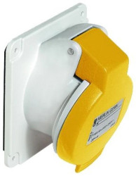 Gniazdo przemysłowe, kątowe, 2p+E, 16A, 100...130 V AC, IP 44 PKF16F413