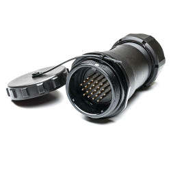 Złącze wielostykowe przemysłowe 24-pinowe Montaż na kablu Gniazdo RS PRO