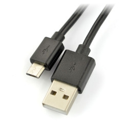 Przewód microUSB B - A - Esperanza EB184K - czarny 1m