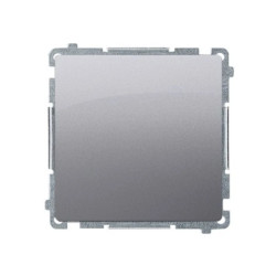 Simon Basic Przycisk pojedynczy rozwierny bez piktogramu stal inox BMPR1.01/21