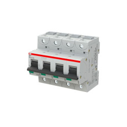 Wyłącznik nadprądowy MCB, Typ C, 4-biegunowy, 10A, 690V, ABB, S804N