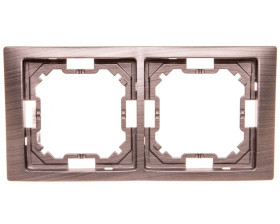 Simon Basic Neos Ramka podwójna tytanowy BMRC2/052