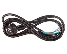 Przewód przyłączeniowy H05VV-F 3x0,75 2m czarny S18372