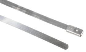 Opaska kablowa długość 680mm szerokość 4.6 mm RS PRO Stal nierdzewna 316 -80 → +538°C