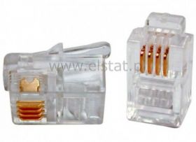 Wtyk telef. 4P 4C RJ9