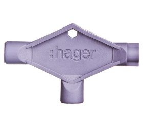 Klucz uniwersalny plastikowy do wkładek: trójkąt/czworobok/dwupiórkowy (czworokąt 8x8mm) FL99Z