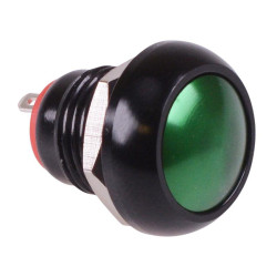 Green Latching 12mm Metal Round Push Button Switch NO/NC
