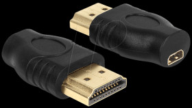 65507 HDMI micro D socket > HDMI A plug adapter