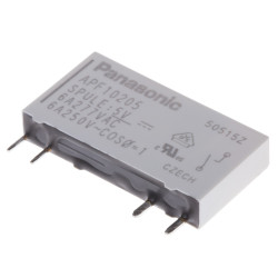 Przekaźnik mocy 5V dc SPST Panasonic 170mW, montaż PCB 147Ω Otwór przezierny