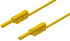 Przewód pomiarowy 2 mm 975698703, PVC, 10A, 1000V ac/dc, kolor: Żółty, dł. 2m, -15 → +70°C, Hirschmann Test &