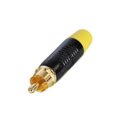 Rean RF2C-B-4 RCA Connector Plug 1pc Gold-Plated Pin Durable Design
