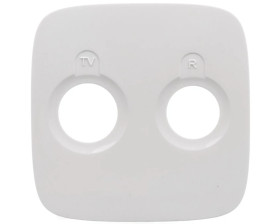 VALENA ALLURE Plakietka gniazda antenowego zakończeniowego tv - rd biały 754785