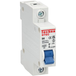 Techna GTEC1B06 Gtec 6ka Mcb Single Pole Type B 6a