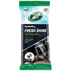 Turtle Wax 54071 Fresh Shine Gloss Wipes, Spring Fresh (Pack of 24)