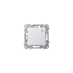 Przycisk zwierny dzwonek ŁP-6Z/m/00 biały SZAFIR Ospel