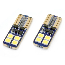 Żarówka samochodowa LED CANBUS T10e (W5W) 12V/24V (8 LED), 2szt