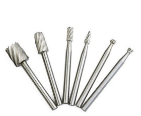 Set of Milling Drill Bits - for Wood and Plastic - 6 Bits - for 3.17mm Shaft