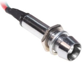 Metalowa kontrolka LED XD8 5V biała + przewody