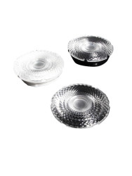 Soczewka LED Eliptyczny, kąt widzenia 24 ° Bezbarwny Metakrylan polimetylu (PMMA) Okrągły, Ledil, seria: Amy 70